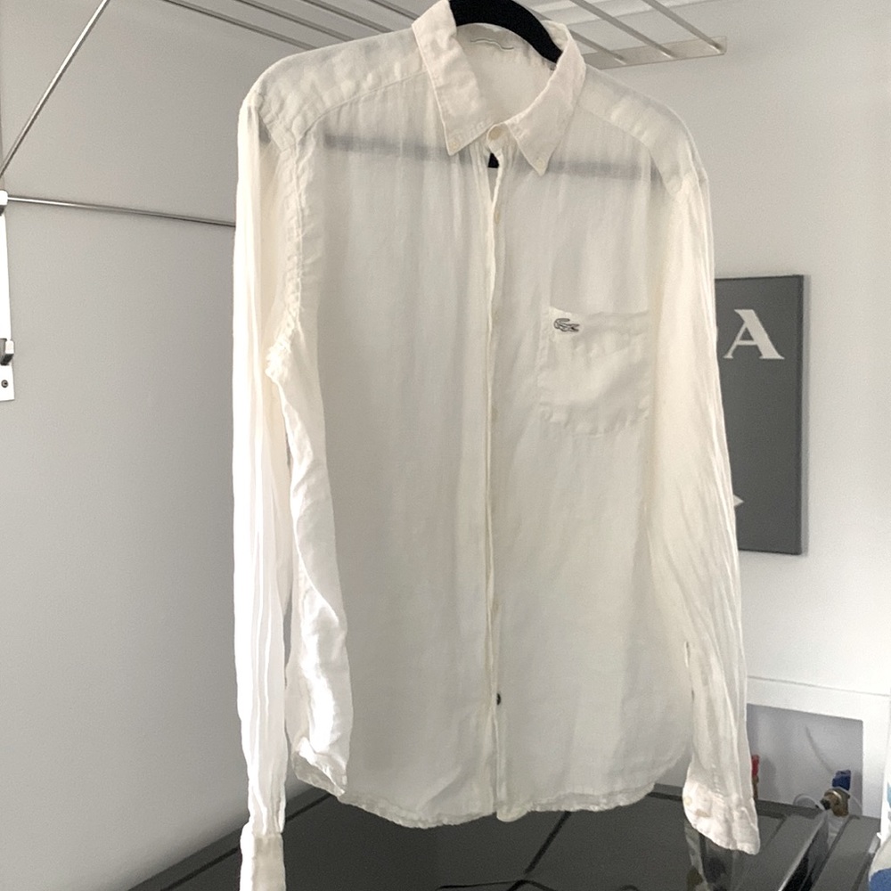 Women’s Lacoste special edition linen shirt size 42